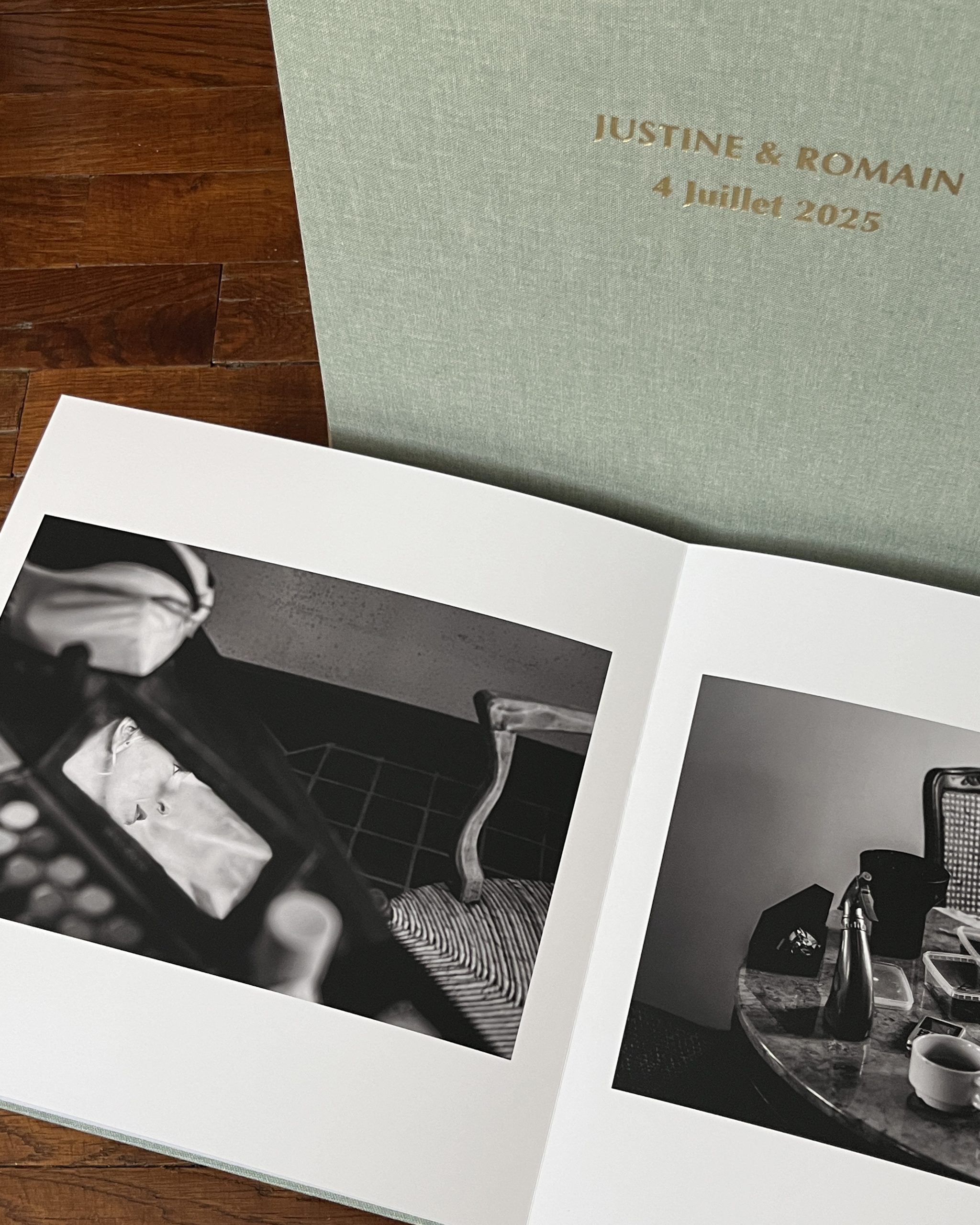 Album photo mariage 30x30 haut de gamme Mariecarlota Photographie